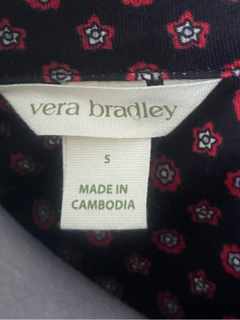 Vera Bradley Small pajama Blouse new - Picture 4 of 10